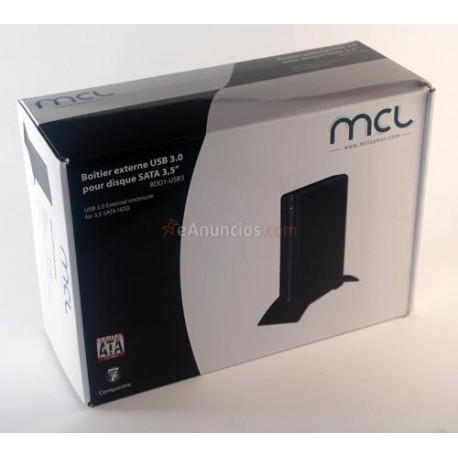 MCL - 8DD1-USB3 caja para disco duro externo 3.5 Negro