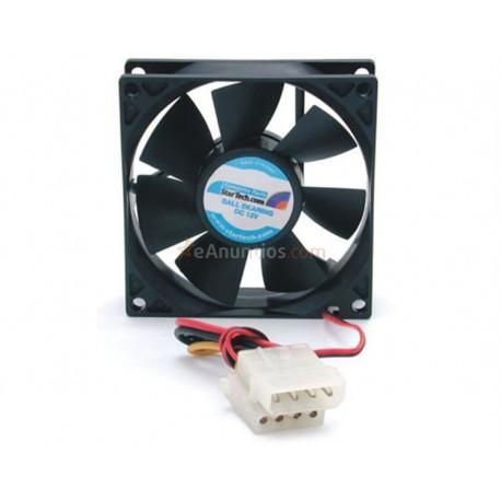 StarTech.com - Ventilador Fan para Chasis Caja de Ordenador PC Torre - 80x25mm - Conector LP4