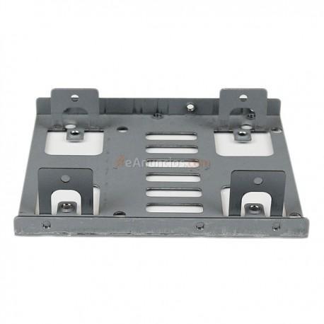 StarTech.com - Bracket Adaptador Bandeja de Montaje 2 Unidades de Disco Duro HDD de 2,5 a Bahía de 3,5 Pulgadas