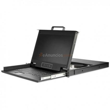 StarTech.com - Consola para Armario Rack con KVM VGA y Pantalla de 17,3 Pulgadas 1080p HD - 1U