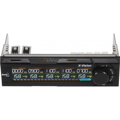 Aerocool - X-Vision 5channels Negro controlador de velocidad de ventilador