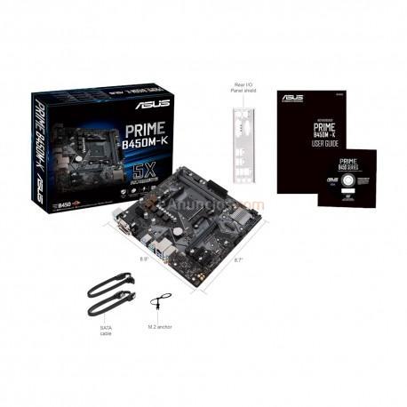 ASUS - PRIME B450M-K placa base Zócalo AM4 Micro ATX AMD B450