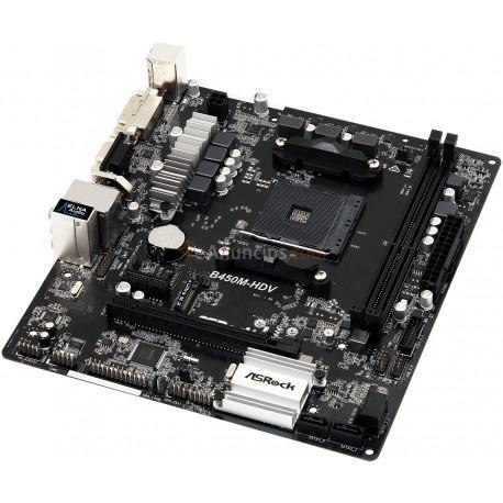 Asrock - B450M-HDV Zócalo AM4 AMD B450 Micro ATX