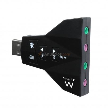 Ewent - EW3761 4.0channels USB tarjeta de audio