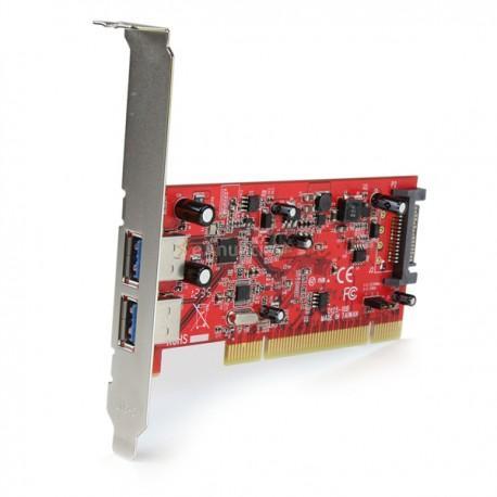 StarTech.com - Tarjeta Adaptador PCI USB 3.0 SuperSpeed de 2 puertos - Hub Concentrador Interno