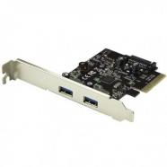 StarTech.com - Tarjeta PCI Express de 2 Puertos USB 3.1 - Hub Ladrón Concentrador PCI-E Interno 2x USB A