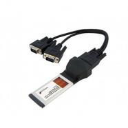 StarTech.com - Tarjeta adaptadora Native ExpressCard RS232 serial para 2 puertos con UART 16950