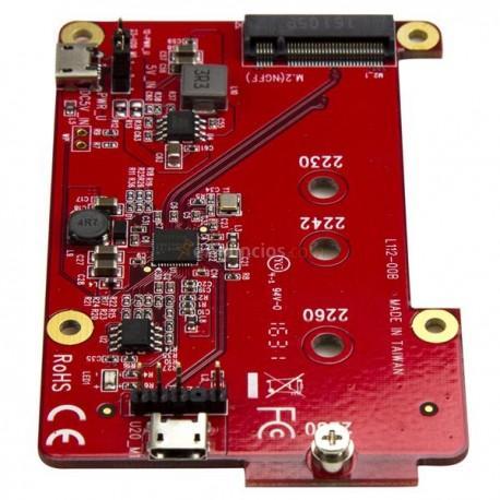 StarTech.com - Conversor Adaptador USB a M.2 NGFF SATA SSD para Placas de Desarrollo y Raspberry Pi - con Accesorio