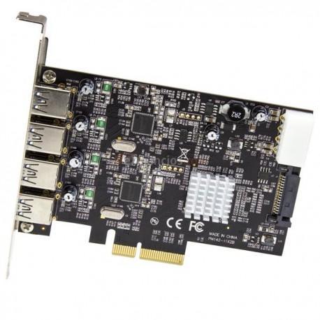 StarTech.com - Tarjeta PCI Express de 4 Puertos USB 3.1 - con Puertos USB-A y 2 Canales Dedicados