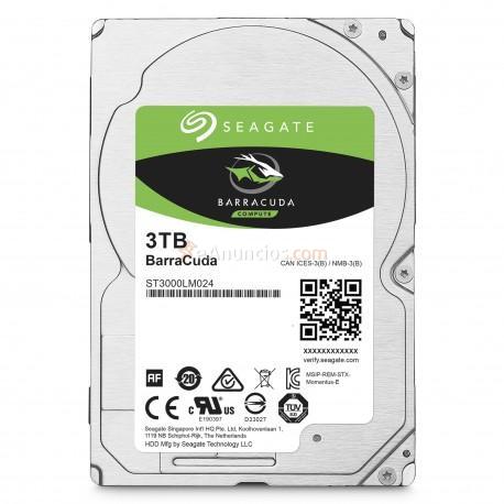 Seagate - Barracuda ST3000LM024 disco duro interno 2.5 3000 GB Serial ATA III