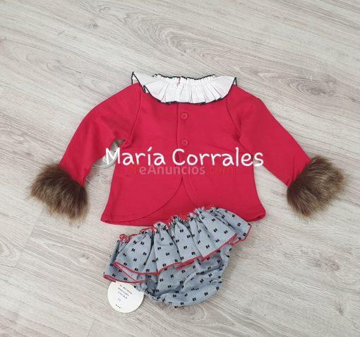 A conjunto niña mon petit cubrefalda + sudadera r250123