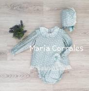 A jesusito con capota niña yoedu 1043 calimero r300741 verde agua