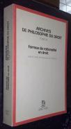 Archives de philosophie du droit. Tome 23: Formes de rationalité en droit