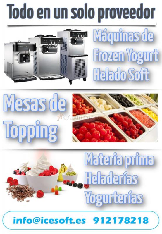 Máquinas de helado soft  Yogurt helado