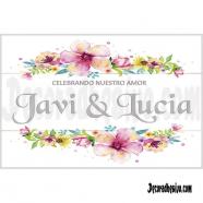 Cartel para Boda Celebrando nuestro amor