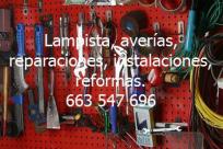 Lampista, averías, reparaciones, instalaciones, reforma
