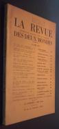 La Revue des Deux Mondes. Littérature, histoire, arts et sciences. N 8. 15 Avril 1953
