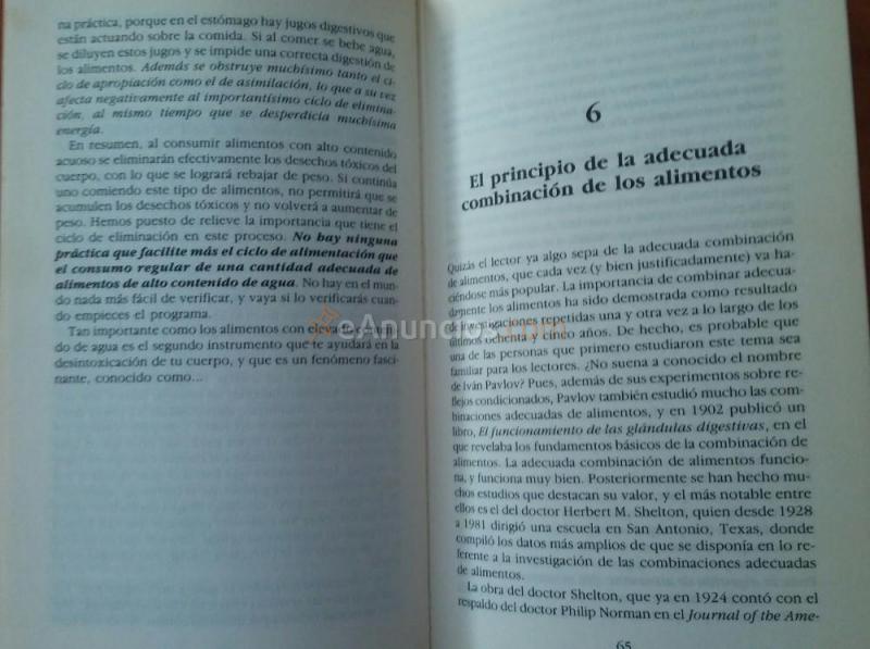 LA ANTIDIETA. Redactada por  Harvey y Marilyn Diamond