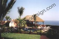 Pergolas y tejados tropicales