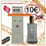 Perfume Mujer Equivalente N05 ARMARI CODI giorji armar