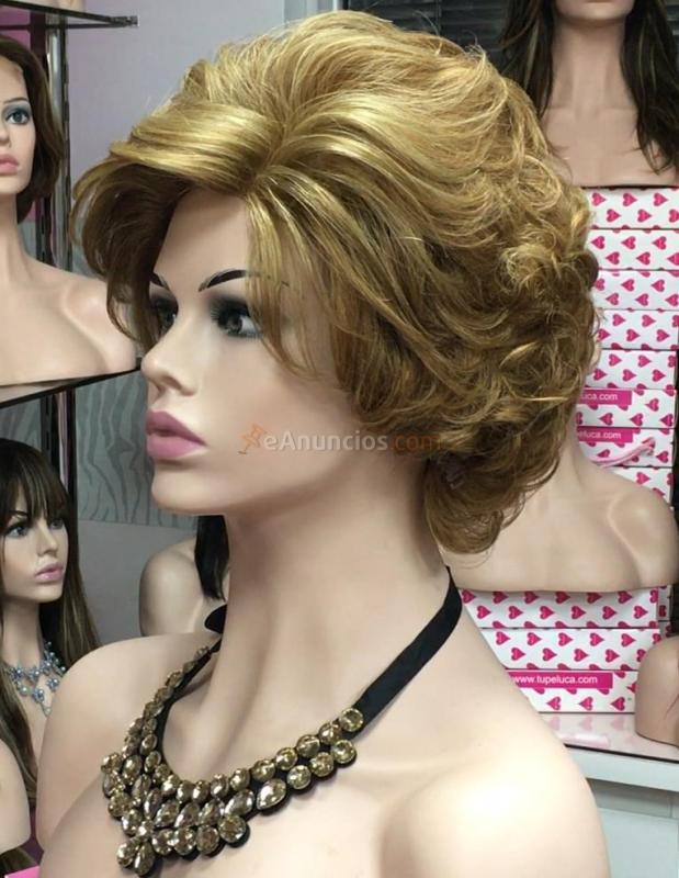 Peluca de señora natural para oncologia