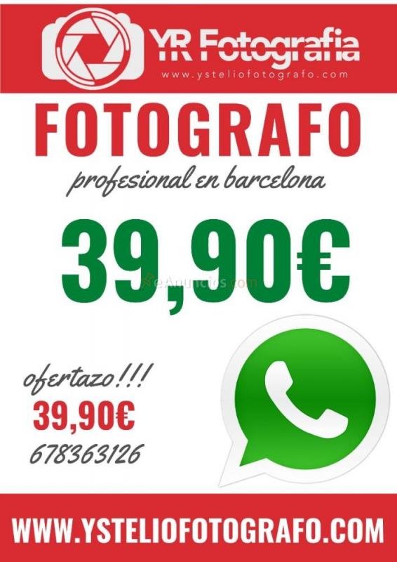 Fotografo en Barcelona estudio fotografico en oferta