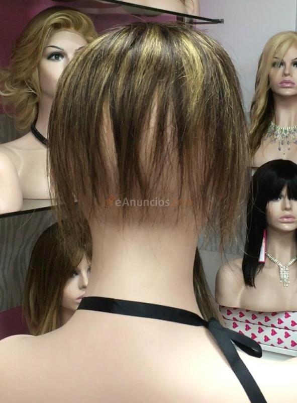 Raya de pelo natural para alopecia