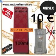 Perfume Unisex Equivalente AGUA DE PARMI alta gama 10€