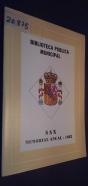 Biblioteca Pública Municipal. Sax. Memorial anual 1982