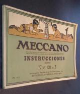 Mecano. Instrucciones. Equipos Ns. 00 a 3 (Primitivo sistema de Hornby por el que se obtuvo patente en 1901)