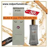 Perfume Equivalente Mujer N104 BLAS X ese PA.RAVAN XS