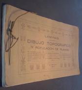 Láminas de dibujo topográfico y rotulación de planos.