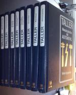 Taller. Manual práctico del automóvil. Tomo I: Motor de gasolina. Tomo II: Motor diesel. Tomo III: Electricidad. Tomo IV: Transmisión y suspensión. Tomo V: Dirección, frenos y carrovería. Tomo VI: Tecnología de marcas. Tomo VII: Fichero de modelos. Tomo V