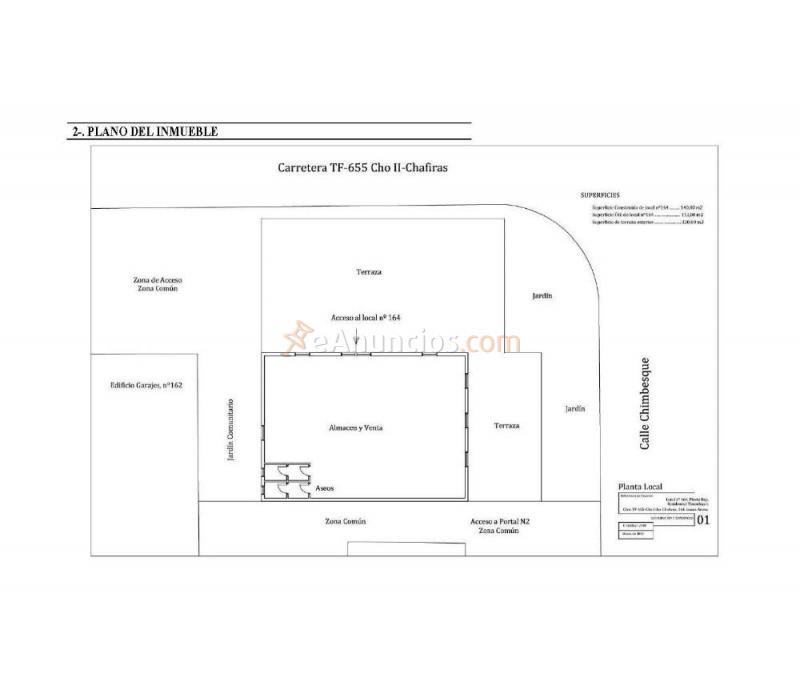 Oferta inmueble (local) en parque de la reina, arona