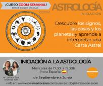 Curso zoom iniciación a la astrología