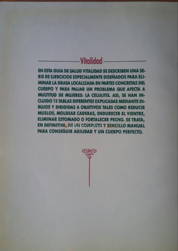 Libro gimnasia para adelgazar. Vitalidad.