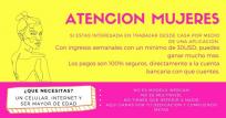 Se buscan mujeres que quieran trabajar desde casa