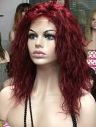 Peluca de pelo rizado humano oncologia