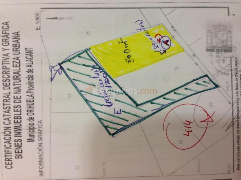 Parcela Rustica en venta en  Calle de los Pirineos, Orihuela Costa, Orihuela