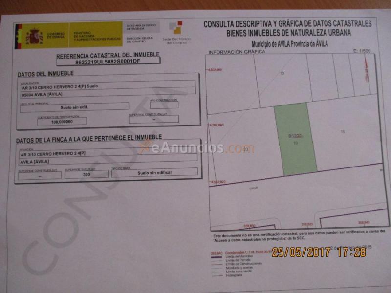 Parcela Rustica en venta en Calle Eslovaquia, Hervencias, Ávila