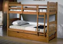 Litera maciza de 3 camas y colchones nuevo de fabrica