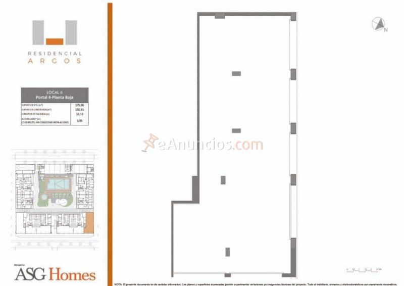AMPLIO LOCAL COMERCIAL EN RESIDENCIAL ARGOS I, EN PLENA AVDA. DE LAS CIENCIAS 21