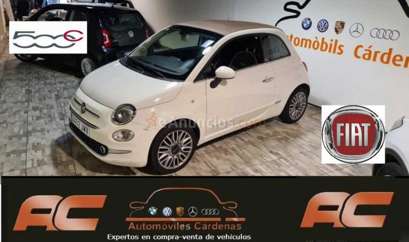 Fiat 500C 1.2 LOUNGE 69CV CAPOTA BEIGE-CLIMA-LLANTA 16