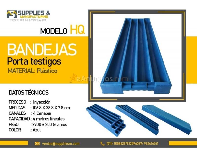 bandejas porta testigo para minerales