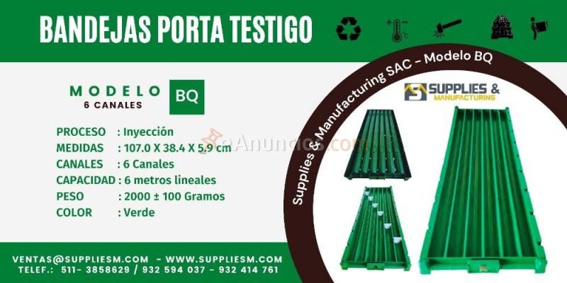 Bandejas portatestigo modelos hq -nq-bq