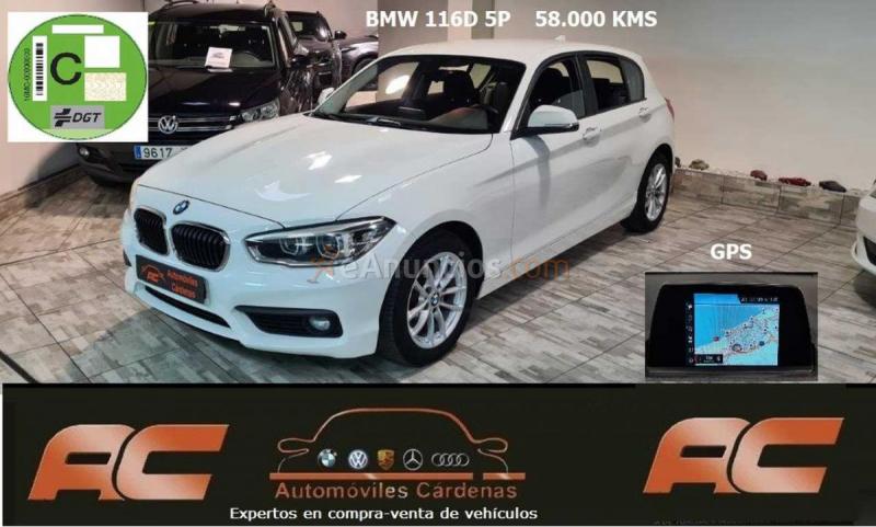 BMW Serie 1 116D 5 PUERTAS NAVEGADOR GPS-FAROS LED-SENSORES APAR T