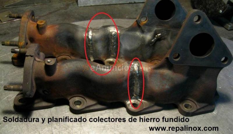 Colector escape, tubo escape. Soldadura