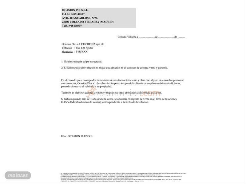 Fiat 124 Spider 124 Spider Lusso de 2019 con 3.797 Km por 23.900 EUR. en Alicante