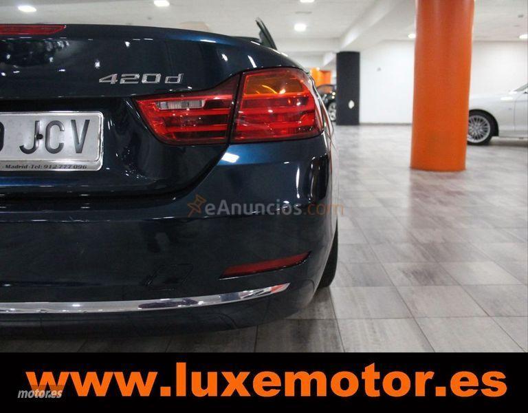 BMW Serie 4 420d Automatica de 2015 con 132.526 Km por 24.990 EUR. en Madrid